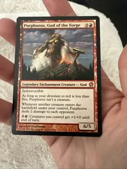 MTG Magic The Gathering Card Purphoros, God of the Forge Theros Regular 135/249 - Image 3