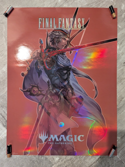 FINAL FANTASY Promo MTG Magic Gathering FOIL ART POSTER 18x24" Firion Wild Rose - Image 1
