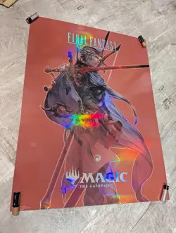FINAL FANTASY Promo MTG Magic Gathering FOIL ART POSTER 18x24" Firion Wild Rose - Image 2