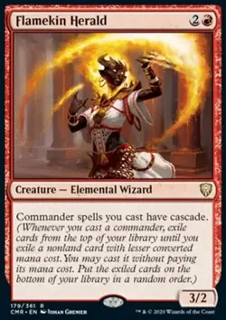 Magic the Gathering MTG Flamekin Herald (179) Commander Legends NM - Image 1