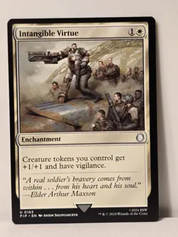Intangible Virtue, From Fallout, Magic the Gathering, MTG, U0163 - Image 1