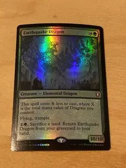 Earthquake Dragon FOIL MTG NM Commander Legends: Battle For Baldur’s Gate - Image 1