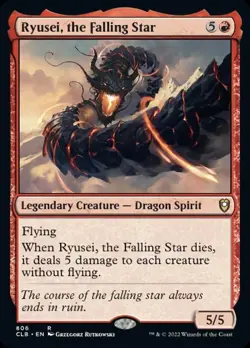 Ryusei, the Falling Star (806) - NM - Battle for Baldur's Gate - MTG - Image 1