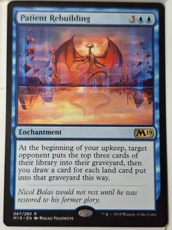 Patient Rebuilding - Magic 2019 Core Set M19 - Magic the Gathering MTG Nice! - Image 1