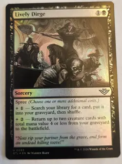 Lively Dirge OTJ #93 Uncommon Foil NM+ - Image 1