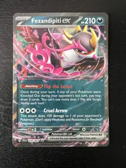 Pokemon TCG Fezandipiti ex 038/064 Shrouded Fable Holo Double Rare NM - Image 1