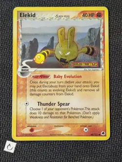 Elekid 48/101 - EX Dragon Frontiers Stamped Reverse Holo Rare Pokemon TCG MP - Image 1