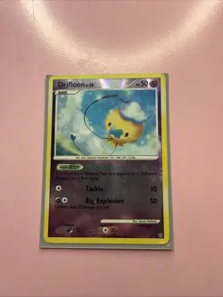Pokemon 2008 Drifloon LV. 16 #SH1 NM Diamond & Pearl Stormfront Holo Rare - Image 1