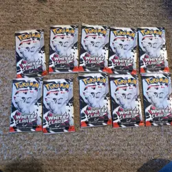 Lot of 10 Pokemon White Flare sealed booster packs - Image 1