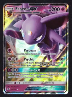 Espeon GX 61/149 Sun & Moon Pokemon Holo Rare GX Lightly Played - Image 1