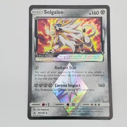 Pokemon Solgaleo Prism Star 89/156 Ultra Prism Ultra Rare Holo LP TCG - Image 1