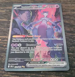 Team Rocket's Mewtwo ex 231/182 SIR Destined Rivals Pokemon TCG - Image 2