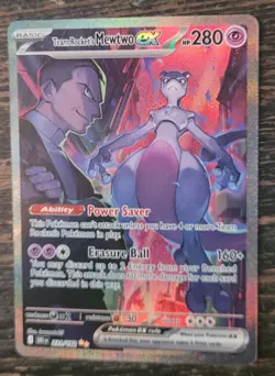 Team Rocket's Mewtwo ex 231/182 SIR Destined Rivals Pokemon TCG - Image 3