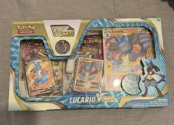 Pokemon TCG: Lucario VSTAR Premium Collection Box | Brand New and Sealed 6 packs - Image 1