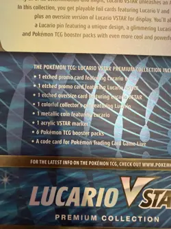 Pokemon TCG: Lucario VSTAR Premium Collection Box | Brand New and Sealed 6 packs - Image 2