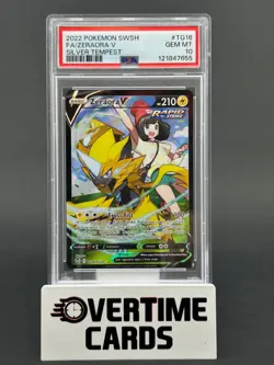 2022 Pokemon Silver Tempest Zeraora V Ultra Rare Holo TG16/TG30 PSA 10 GEM - Image 1