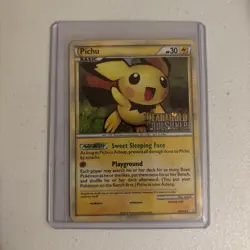Pokemon: Pichu - HeartGold & SoulSilver HS-28/123- Prerelease/ExpansionLogoStamp - Image 1