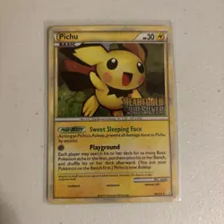 Pokemon: Pichu - HeartGold & SoulSilver HS-28/123- Prerelease/ExpansionLogoStamp - Image 3