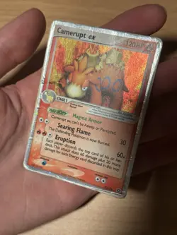 Pokemon Camerupt ex 92/106 Emerald Ultra Rare Holo 120 HP Stage 1 Card English - Image 1