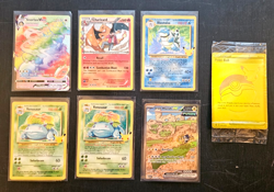 Pokemon Card LOT (7) Charizard, Venusaur, Blastoise, Snorlax, Iron Hands, Poke - Image 1