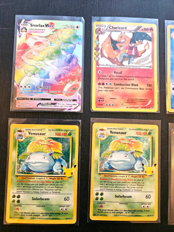 Pokemon Card LOT (7) Charizard, Venusaur, Blastoise, Snorlax, Iron Hands, Poke - Image 2