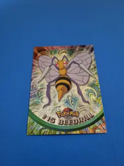 Topps Pokemon #15 Beedrill HOLO/FOIL CARD - TV Animation Edition, 1999, NM - Image 2