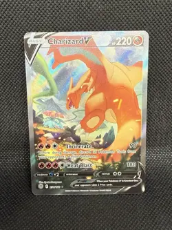 Pokemon Charizard v 2022 Full Art Ultra Rare Holo Card 154/172 Brilliant Stars - Image 1
