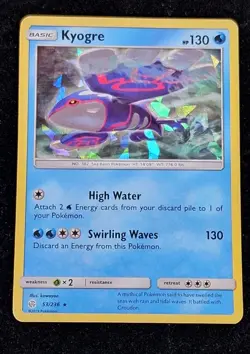 Kyogre 53/236 Holo Rare Cracked Ice Cosmic Eclipse Pokemon Card 2019 - Image 3