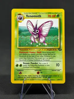 Venomoth 29/64 - Pokemon Jungle Unlimited Rare Card WOTC NM NON HOLO - Image 1