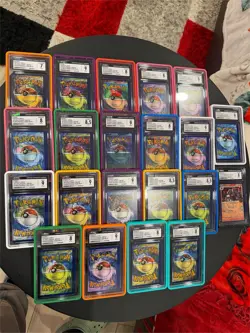 20 Double Print Pokemon Cards. All Are CGC Graded AUTHENTIC - Image 1