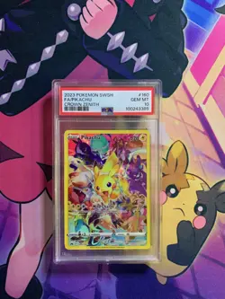 Pokemon Pikachu TCG Card Crown Zenith Secret Rare 160/159 PSA 10 - Image 3