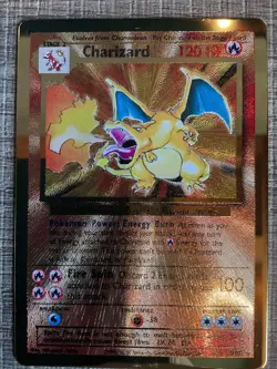 Pokemon Charizard 4/102 Celebrations Gold Metal Card - Image 1