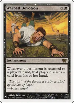 1x Warped Devotion - 8th Edition - EX - German - OOP MTG - Image 3
