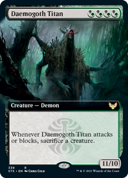 Daemogoth Titan (Extended Art) [Strixhaven: School of Mages] - Image 1