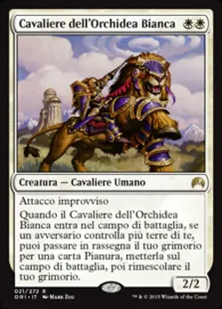 MTG KNIGHT OF THE WHITE ORCHID EXC - CAVALIERE DELL'ORCHIDEA BIANCA - ORI - Image 1