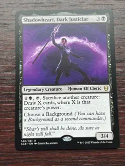 1x SHADOWHEART, DARK JUSTICIAR - Baldur's Gate - MTG - Magic - Image 1