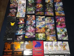 HUGE Lot Of 20 Pokemon ETB Posters/Covers! Celebrations, Evolving Skies, Etc. - Image 1