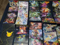 HUGE Lot Of 20 Pokemon ETB Posters/Covers! Celebrations, Evolving Skies, Etc. - Image 4