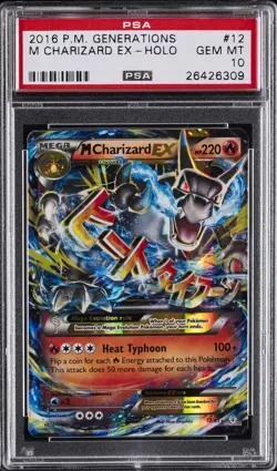 2016 POKEMON XY GENERATIONS #12 M CHARIZARD EX PSA 10 - Image 1