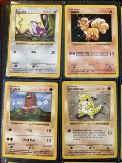 Pokemon TCG Shadowless Base Set Lot Of Commons (range LP-HP) - Image 2
