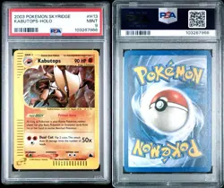 NEW CERT PSA 9- Pokemon Skyridge - Kabutops H13/H32 Holo ✨SWIRL✨ - Image 4