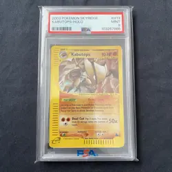 NEW CERT PSA 9- Pokemon Skyridge - Kabutops H13/H32 Holo ✨SWIRL✨ - Image 5
