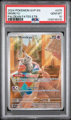 2024 POKEMON SVP EN-SV BLACK STAR PROMO #075 MIMIKYU PSA 10 - Image 1