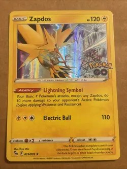 Zapdos 029/078 Pokemon GO Holo - Image 1
