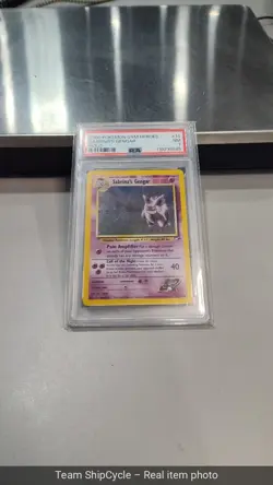 2000 Pokemon Gym Heroes Sabrinas Gengar 14 Gym Heroes Holo PSA 7 G2U - Image 4