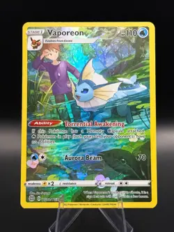 Pokemon TCG - Vaporeon TG02/TG30 - Brilliant Stars - Trainer Gallery - Image 1