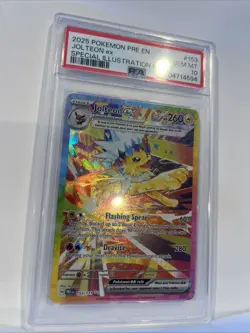 2025 POKEMON EN PRISMATIC EVOLUTIONS SPECIAL ILLUSTRATION RARE JOLTEON EX PSA 10 - Image 5