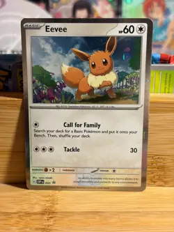 EEVEE SV043 Scarlet & Violet Cosmos Holo Black Star Promo Pokemon TCG Near Mint - Image 1