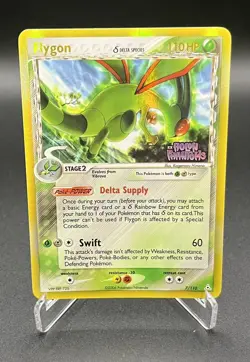 Pokemon Flygon 7/110 - Reverse Holo Stamped Rare - EX Holon Phantoms 2006 - LP - Image 1