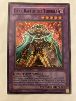 Yugioh Dark Balter the Terrible LOD-002 1st Edition Super Rare -MT/Never Played - Image 1